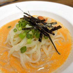 冷やし明太ミルクうどん